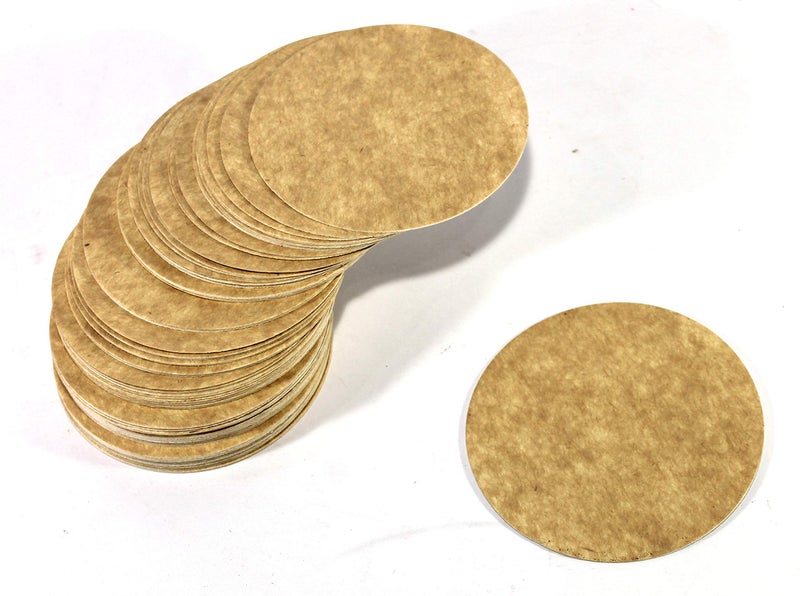 eSplanade Disposable Coaster - Made of Paper (Set of 100) - Use and Throw Reversible Coasters - Perfect for Bar, Hotel, Restaurant Purpose & Parties (Brown Round) - Image 3